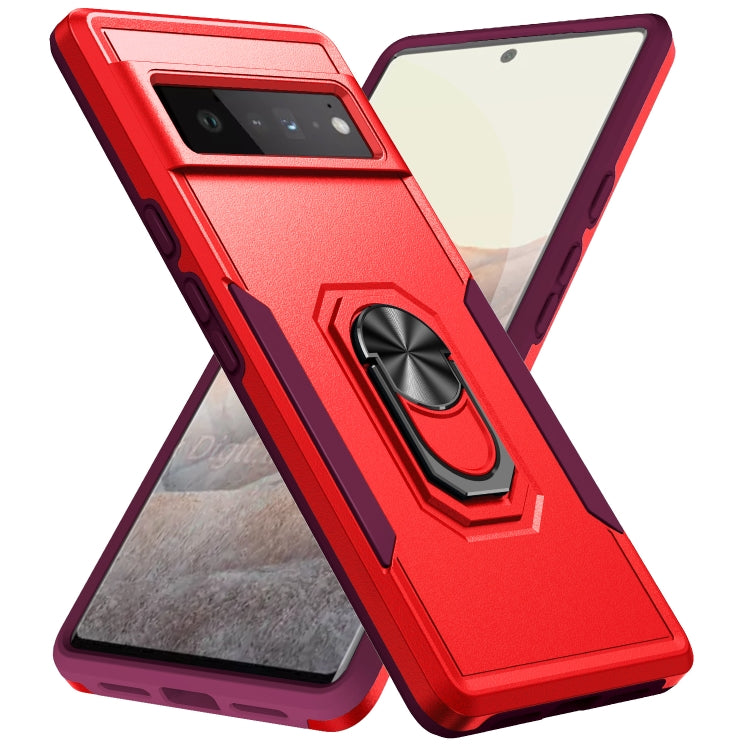 Custodia per telefono con supporto per PC + TPU per impieghi gravosi Pioneer Armor, For Google Pixel 6, For Google Pixel 6 Pro