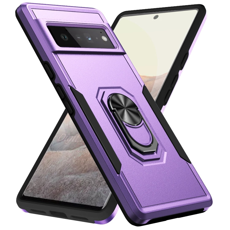 Custodia per telefono con supporto per PC + TPU per impieghi gravosi Pioneer Armor, For Google Pixel 6, For Google Pixel 6 Pro