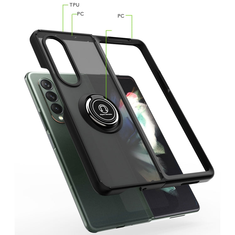Custodia per telefono con supporto per PC + TPU serie Q Shadow 1, For Samsung Galaxy Z Fold3 5G