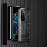 Custodia per telefono pieghevole in pelle di coccodrillo, For OPPO Find N