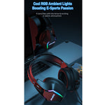 Cuffie da gioco awei GM-1 USB + 3,5 mm per luce ambientale con microfono, GM-1