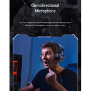 awei GM-2 USB + 3,5 mm Ambient Light Gaming Cuffie cablate con microfono, GM-2