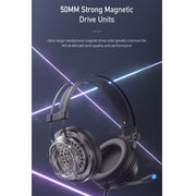 awei GM-2 USB + 3,5 mm Ambient Light Gaming Cuffie cablate con microfono, GM-2