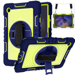 Rotazione a 360 gradi in silicone a contrasto di colore + custodia per tablet PC, For Samsung Galaxy Tab A8 10.5 2021