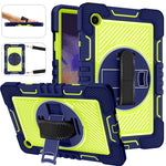 Rotazione a 360 gradi in silicone a contrasto di colore + custodia per tablet PC, For Samsung Galaxy Tab A8 10.5 2021