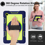 Rotazione a 360 gradi in silicone a contrasto di colore + custodia per tablet PC, For Samsung Galaxy Tab A8 10.5 2021