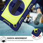Rotazione a 360 gradi in silicone a contrasto di colore + custodia per tablet PC, For Samsung Galaxy Tab A8 10.5 2021