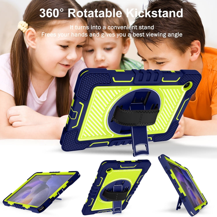Rotazione a 360 gradi in silicone a contrasto di colore + custodia per tablet PC, For Samsung Galaxy Tab A8 10.5 2021