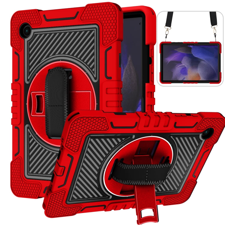 Rotazione a 360 gradi in silicone a contrasto di colore + custodia per tablet PC, For Samsung Galaxy Tab A8 10.5 2021