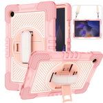 Rotazione a 360 gradi in silicone a contrasto di colore + custodia per tablet PC, For Samsung Galaxy Tab A8 10.5 2021