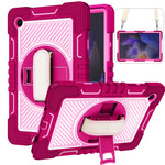 Rotazione a 360 gradi in silicone a contrasto di colore + custodia per tablet PC, For Samsung Galaxy Tab A8 10.5 2021