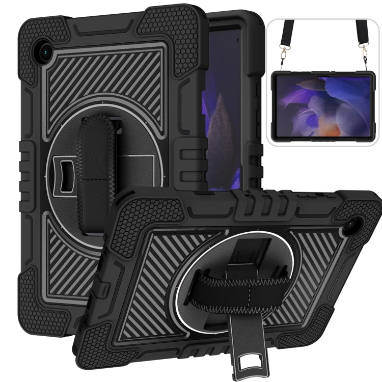 Rotazione a 360 gradi in silicone a contrasto di colore + custodia per tablet PC, For Samsung Galaxy Tab A8 10.5 2021