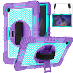 Rotazione a 360 gradi in silicone a contrasto di colore + custodia per tablet PC, For Samsung Galaxy Tab A8 10.5 2021