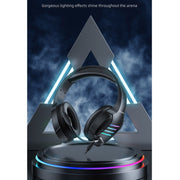 awei GM-5 USB + 3,5 mm Ambient Light Gaming Cuffie cablate con microfono, GM-5