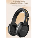 awei GM-6 Cuffie stereo cablate da 3,5 mm, GM-6(Black), GM-6(White)