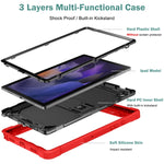 Custodia protettiva antiurto per tablet in silicone + PC con supporto, For Samsung Galaxy Tab A8 10.5 2021