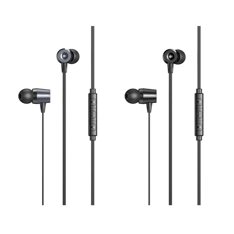 awei L1 Auricolare cablato stereo surround in-ear, L1(Black), L1(Grey)