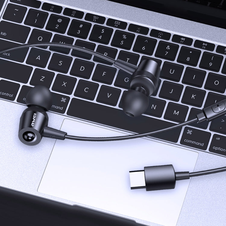 awei TC-1 Type-C / USB-C Auricolare stereo surround in-ear cablato, TC-1