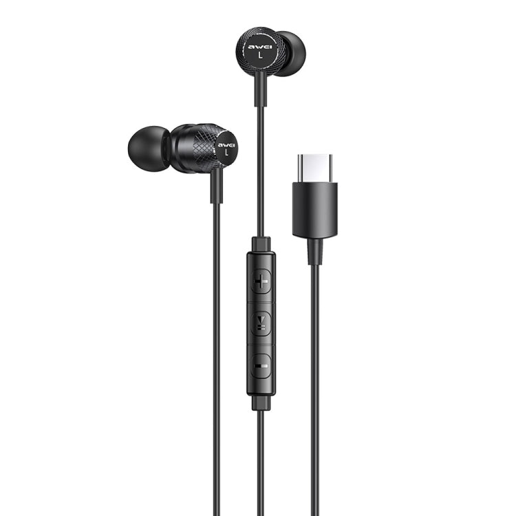 awei TC-5 Type-C / USB-C Mini Auricolare stereo cablato in-ear, TC-5