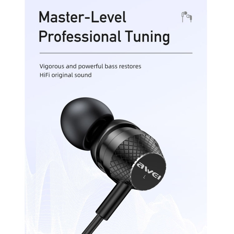 awei TC-5 Type-C / USB-C Mini Auricolare stereo cablato in-ear, TC-5