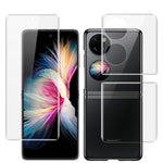1 Imposta il film idrogel a schermo intero curvo imak (schermo esterno + retro + schermo interno), For Huawei P50 Pocket