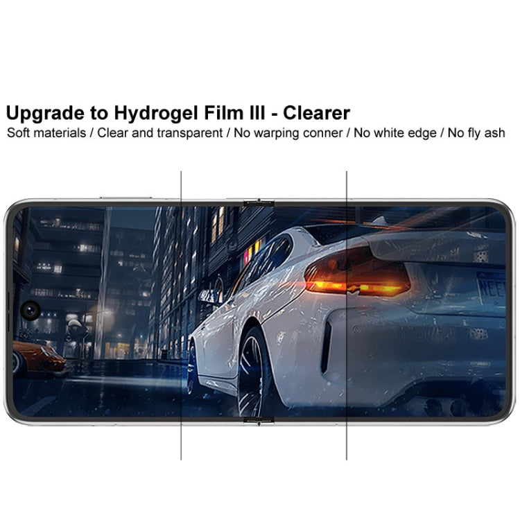 1 Imposta il film idrogel a schermo intero curvo imak (schermo esterno + retro + schermo interno), For Huawei P50 Pocket