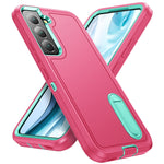 Custodia per telefono con supporto robusto 3 in 1, For Samsung Galaxy S22 5G, For Samsung Galaxy S22+ 5G, For Samsung Galaxy S22 Ultra 5G