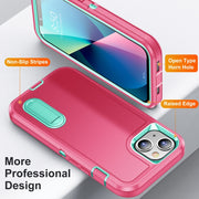 Custodia per telefono con supporto robusto 3 in 1, For iPhone 13, For iPhone 13 Pro
