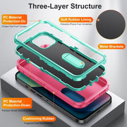 Custodia per telefono con supporto robusto 3 in 1, For iPhone 13, For iPhone 13 Pro