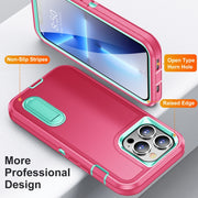 Custodia per telefono con supporto robusto 3 in 1, For iPhone 13 Pro Max, For iPhone 12 / 12 Pro