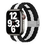 Cinturino intrecciato a trama verticale per la serie Apple Watch, 7 41mm / 6&SE&5&4 40mm / 3&2&1 38mm, 7 45mm / 6&SE&5&4 44mm / 3&2&1 42mm