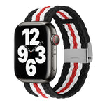 Cinturino intrecciato a trama verticale per la serie Apple Watch, 7 41mm / 6&SE&5&4 40mm / 3&2&1 38mm, 7 45mm / 6&SE&5&4 44mm / 3&2&1 42mm