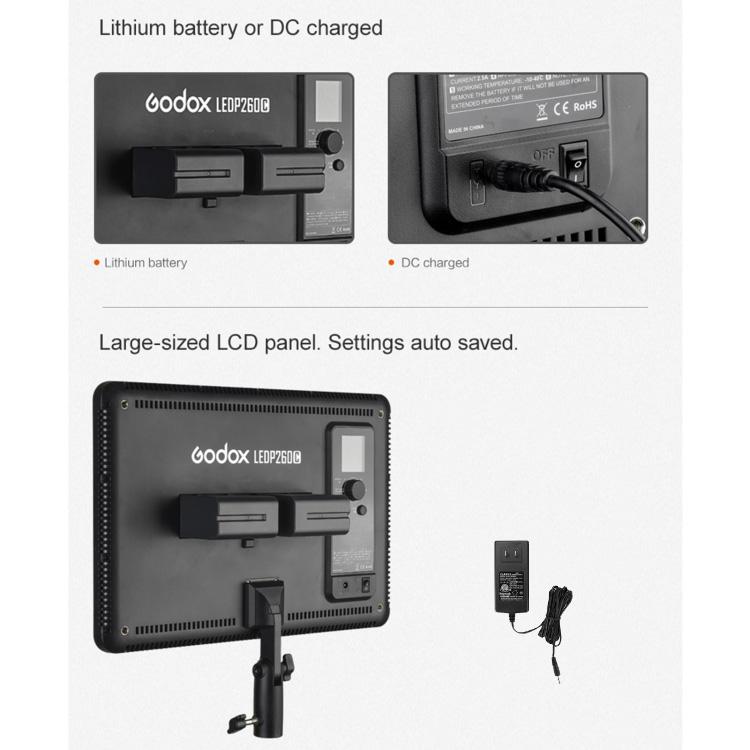Godox LEDP260C Luce per riprese video a LED, LEDP260C