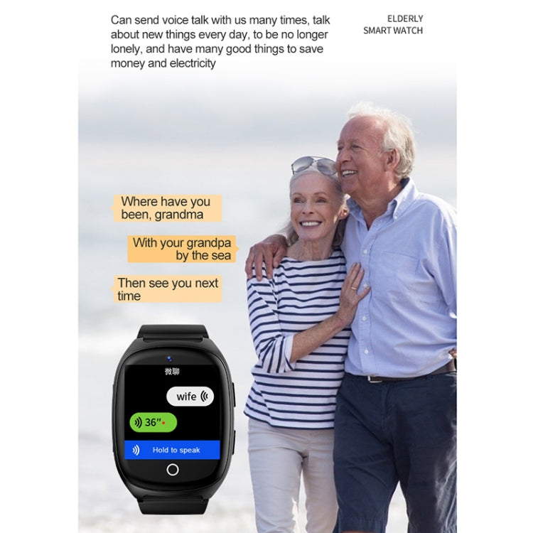 D300 Smart Watch con schermo IPS da 1,54 pollici, supporto per tracciamento e posizionamento e videochiamata, With Body Temperature