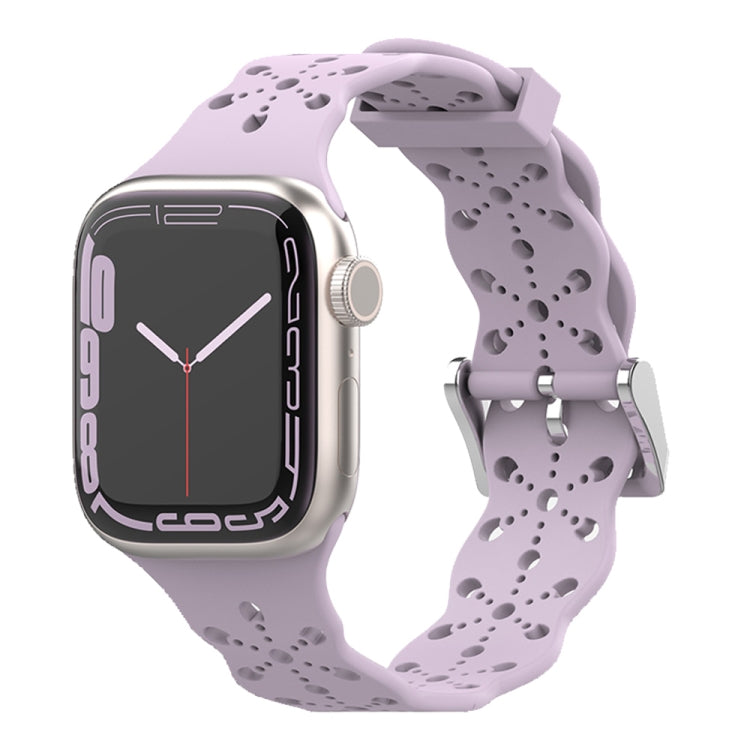 Cinturino in silicone con pizzo per Apple Watch Series, 7 41mm / 6&SE&5&4 40mm / 3&2&1 38mm, 7 45mm / 6&SE&5&4 44mm / 3&2&1 42mm