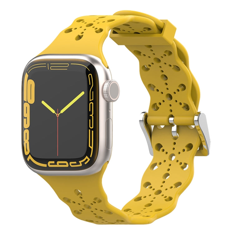 Cinturino in silicone con pizzo per Apple Watch Series, 7 41mm / 6&SE&5&4 40mm / 3&2&1 38mm, 7 45mm / 6&SE&5&4 44mm / 3&2&1 42mm