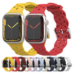 Cinturino in silicone con pizzo per Apple Watch Series, 7 41mm / 6&SE&5&4 40mm / 3&2&1 38mm, 7 45mm / 6&SE&5&4 44mm / 3&2&1 42mm