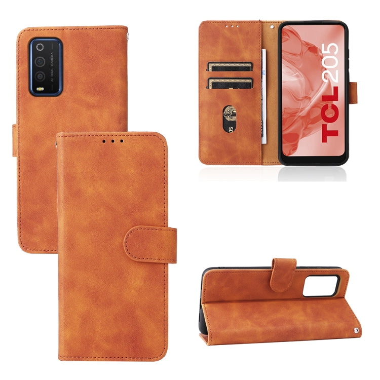 Custodia per telefono in pelle con fibbia magnetica Skin Feel, For TCL 205, For UMIDIGI A11S, For OnePlus Nord N20 5G