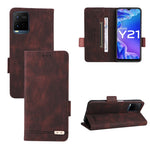 Custodia per telefono in pelle con chiusura magnetica, For vivo Y21 / Y33s, For vivo Y51 2020 / Y31 2021