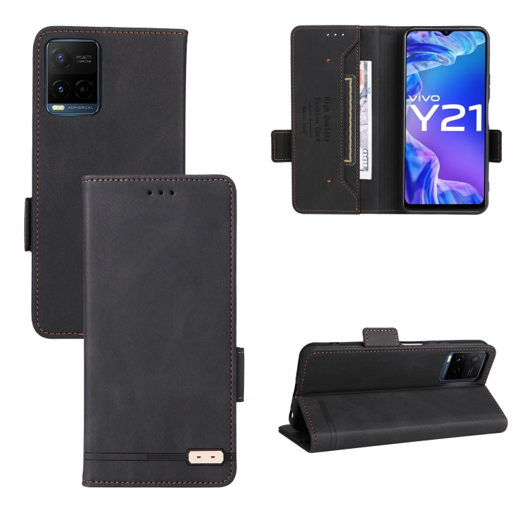 Custodia per telefono in pelle con chiusura magnetica, For vivo Y21 / Y33s, For vivo Y51 2020 / Y31 2021
