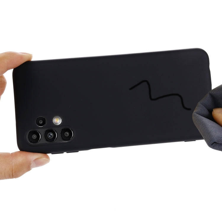 Custodia per telefono in silicone liquido di colore puro, For Samsung Galaxy A13 4G