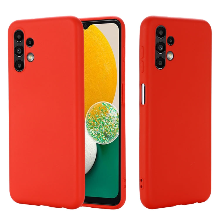 Custodia per telefono in silicone liquido di colore puro, For Samsung Galaxy A13 4G