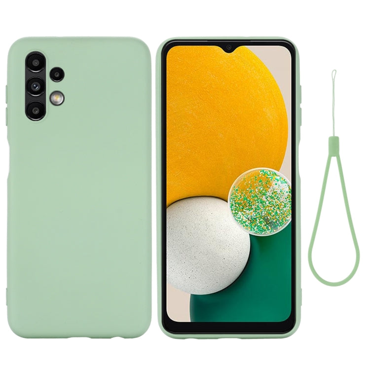 Custodia per telefono in silicone liquido di colore puro, For Samsung Galaxy A13 4G
