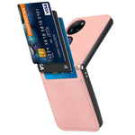 Custodia per telefono pieghevole in pelle di agnello, For Huawei P50 Pocket