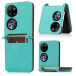 Custodia per telefono pieghevole in pelle di agnello, For Huawei P50 Pocket