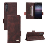 Custodia per telefono in pelle con chiusura magnetica, For Sony Xperia 1 II