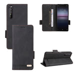 Custodia per telefono in pelle con chiusura magnetica, For Sony Xperia 1 II