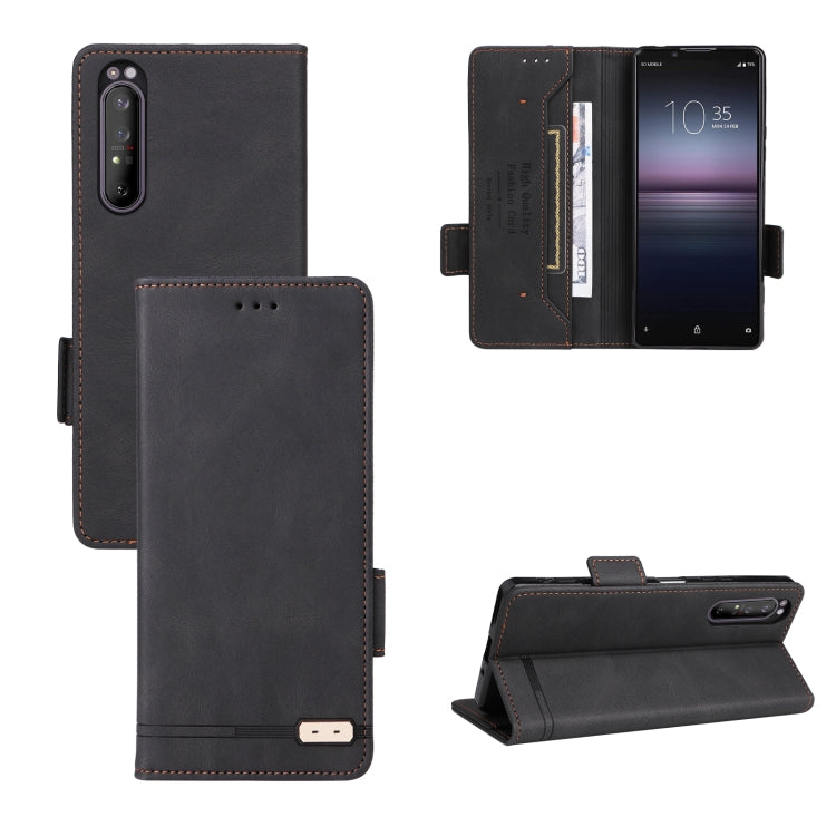 Custodia per telefono in pelle con chiusura magnetica, For Sony Xperia 1 II