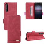 Custodia per telefono in pelle con chiusura magnetica, For Sony Xperia 1 II