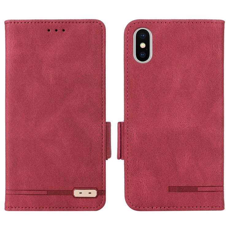 Custodia portafoglio in pelle con chiusura magnetica per iPhone X